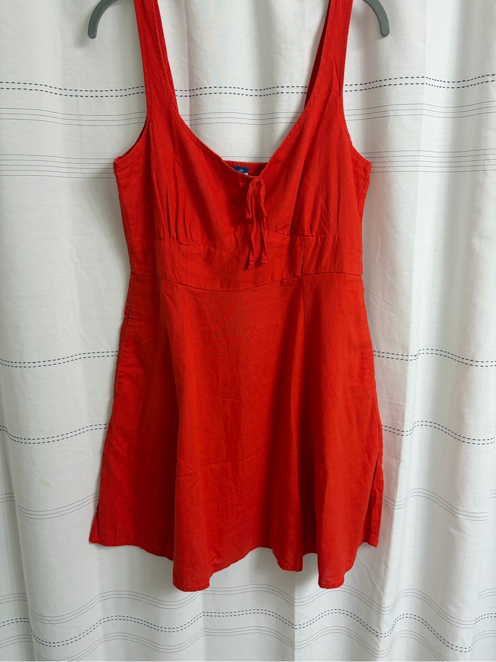 Old Navy Red Sleeveless A-Line Sundress
